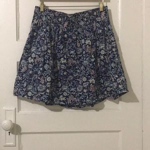 Old Navy Navy Blue Floral Skirt Size M